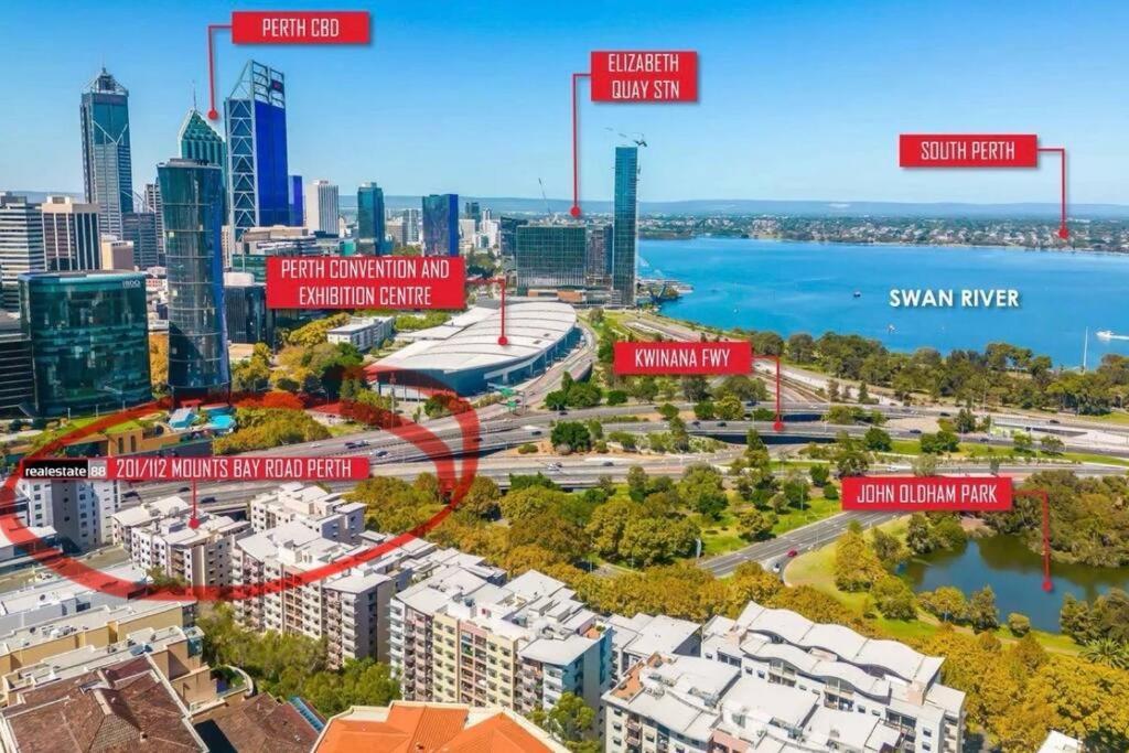 Perth City & Pool View 2Bedroom-1 King Bd And 2 Single Bd Zewnętrze zdjęcie